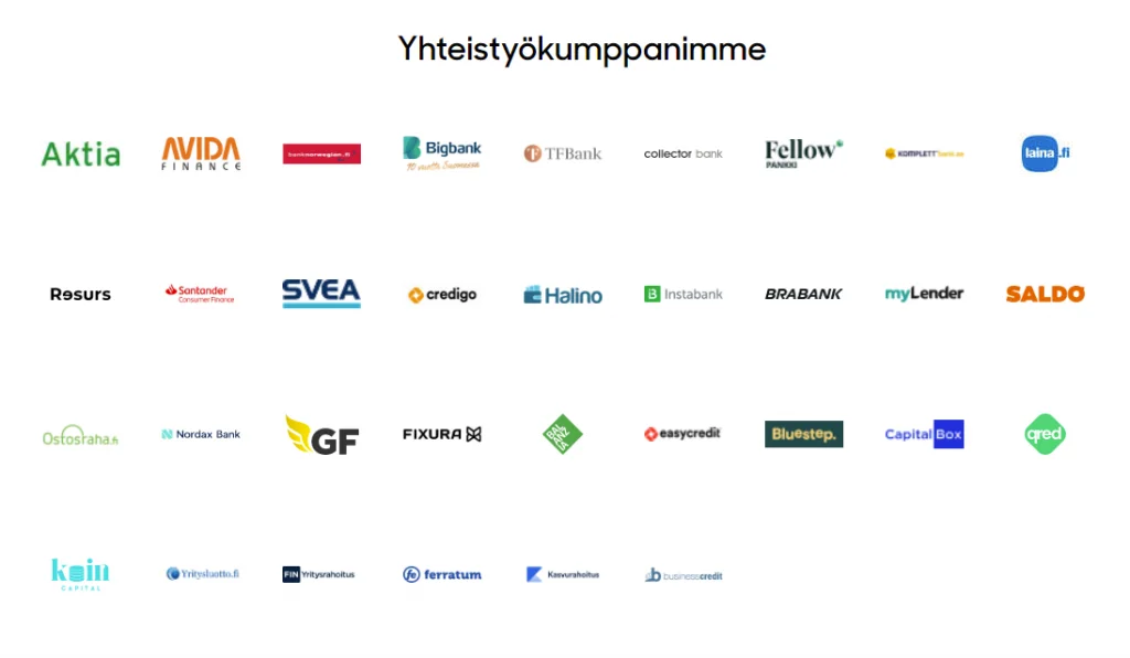 Zmartan yhteistyökumppanit - kuvakaappaus Zmartan sivulta